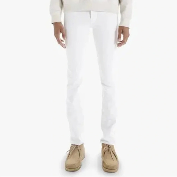 MOTHER The Neat The Devil May Care Chalk Jeans in White - Picture 1 of 11